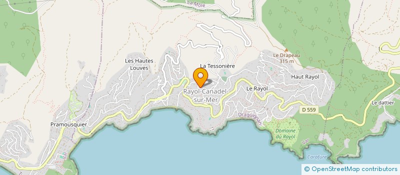 localisation de l'entreprise INDI LERIQUE & GAY à RAYOL-CANADEL-SUR-MER