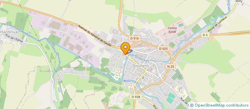 localisation de l'entreprise INDI LEVISSE-DEFONTAINE  DOULLENS