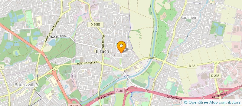 localisation de l'entreprise INDI LIBERTI F TUSCANO L  ILLZACH