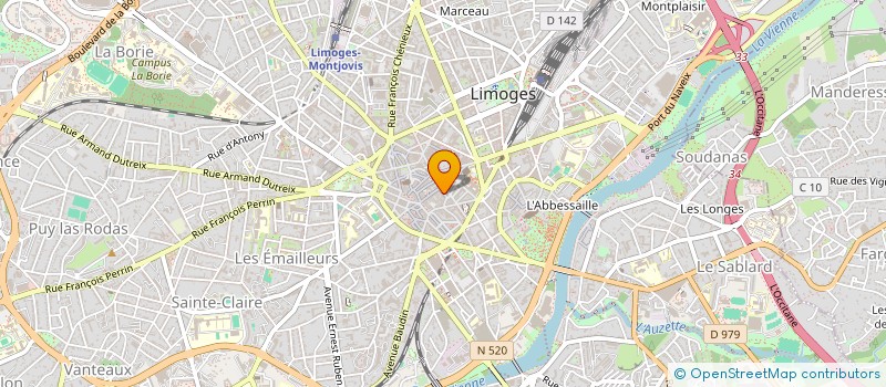 localisation de l'entreprise INDI MAGADOUX GEORGES à LIMOGES