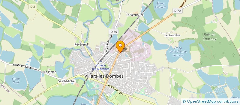 localisation de l'entreprise INDI MARIE-FRANCE ET RACHEL MONTORFANO  VILLARS-LES-DOMBES