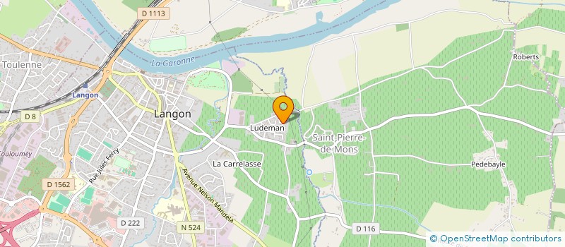 localisation de l'entreprise INDI MME LAMBROT ET M CHALOUPI à LANGON