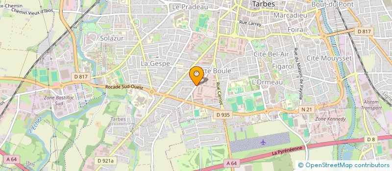 localisation de l'entreprise INDI MOREAU  TARBES