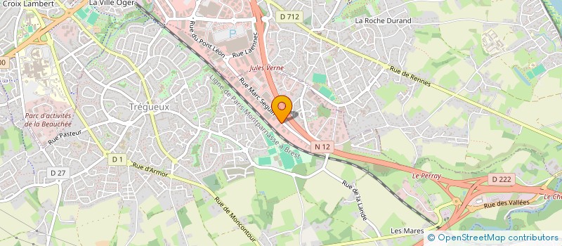 localisation de l'entreprise INDI MOREL M C JOLIVEL J  TREGUEUX