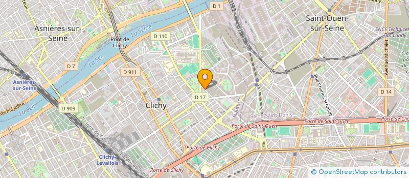 localisation de l'entreprise INDI MUZZIN LOUEUR DE MURS NUS à CLICHY