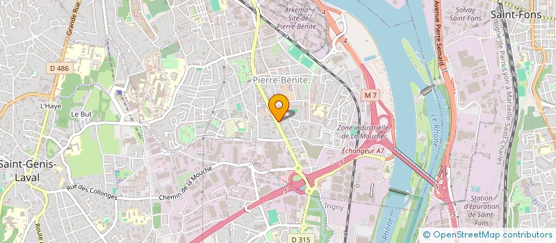 localisation de l'entreprise INDI N ET C BLANC LOCAL PIERRE  OULLINS-PIERRE-BENITE