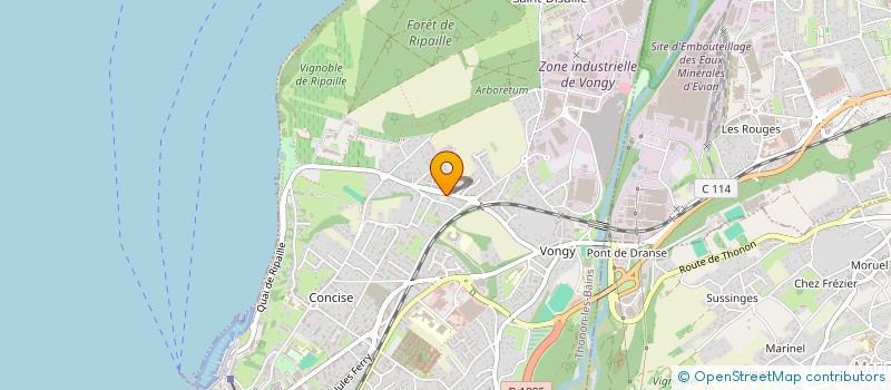 localisation de l'entreprise INDI NECKER à THONON LES BAINS