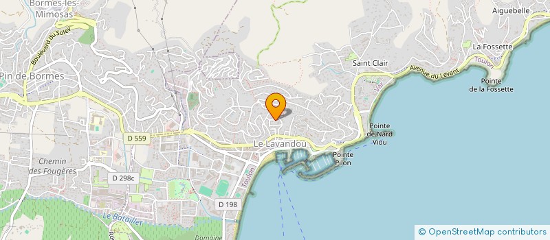 localisation de l'entreprise INDI ORSOLATO CESAR à LE LAVANDOU