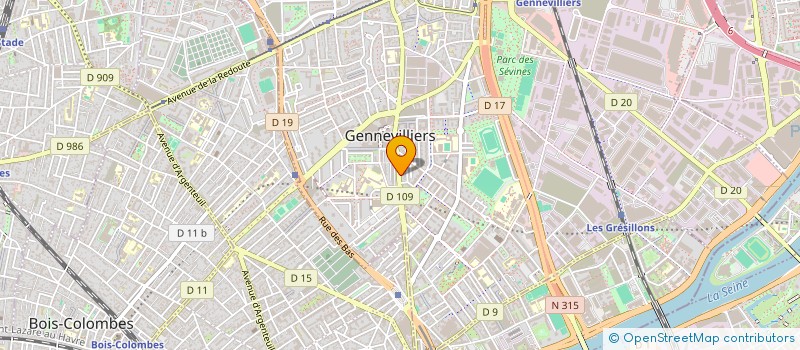 localisation de l'entreprise INDI PATRAS à GENNEVILLIERS