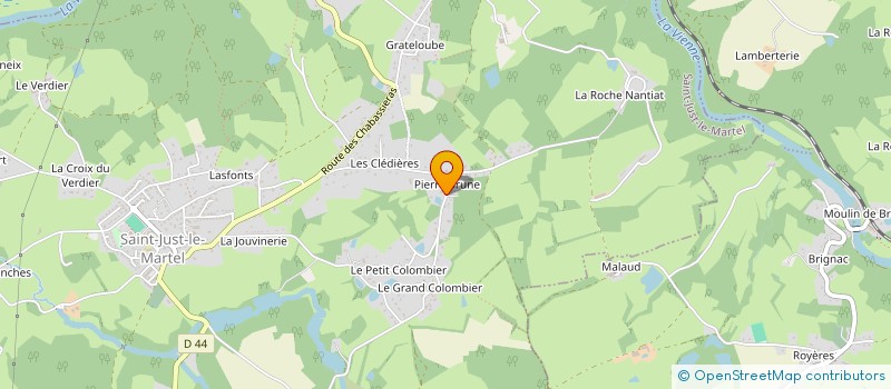 localisation de l'entreprise INDI PAUGNAT CYRIL ET PAUGNAT HERVE à SAINT-JUST-LE-MARTEL