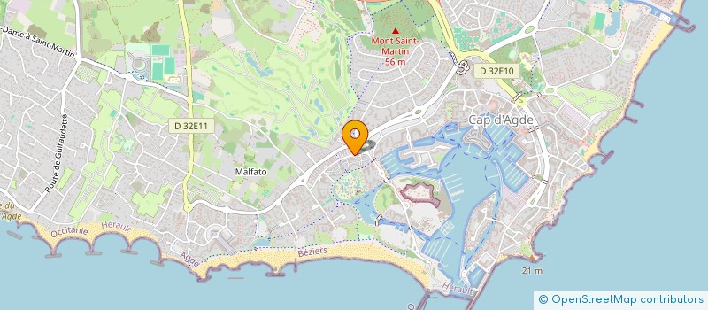 localisation de l'entreprise INDI PECQUEUR MICHEL ET MEZIER  AGDE