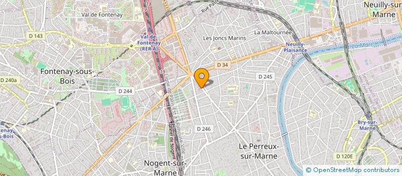 localisation de l'entreprise INDI PERONNET  LE PERREUX-SUR-MARNE