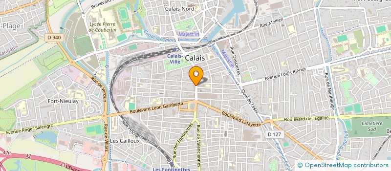 localisation de l'entreprise INDI PERRIER ROGER  CALAIS