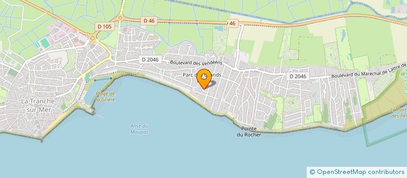 localisation de l'entreprise INDI POTIER à LA TRANCHE-SUR-MER