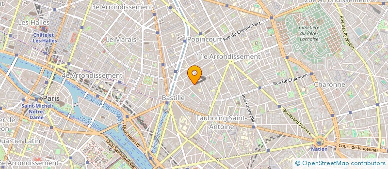 localisation de l'entreprise INDI POUDEROUX  PARIS