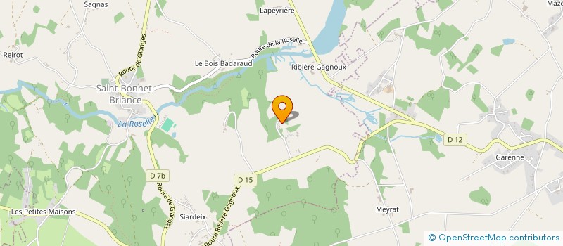 localisation de l'entreprise INDI POUJADE EDOUARD ET LYDIE  SAINT-BONNET-BRIANCE