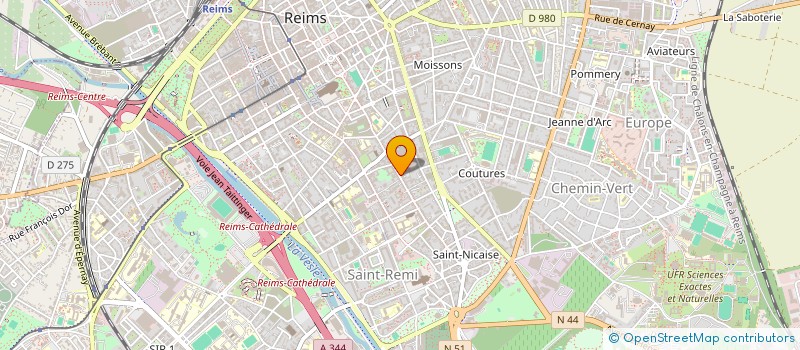 localisation de l'entreprise INDI PRINCET PAR MME MOREL CHR  REIMS