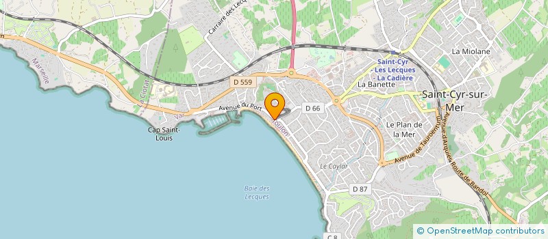 localisation de l'entreprise INDI RAMPAL ELIE à SAINT-CYR-SUR-MER