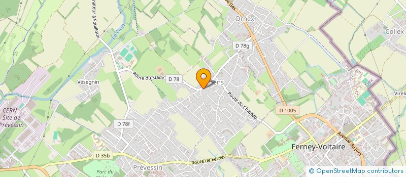 localisation de l'entreprise INDI RAPHOZ à PREVESSIN-MOENS
