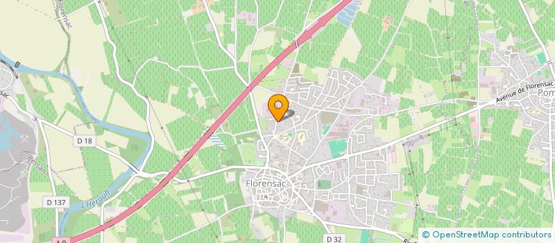 localisation de l'entreprise INDI RAYNAUD GASCOU ELIETTE à FLORENSAC