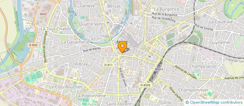 localisation de l'entreprise INDI RIQUET ANDRE BERNARD à NIORT
