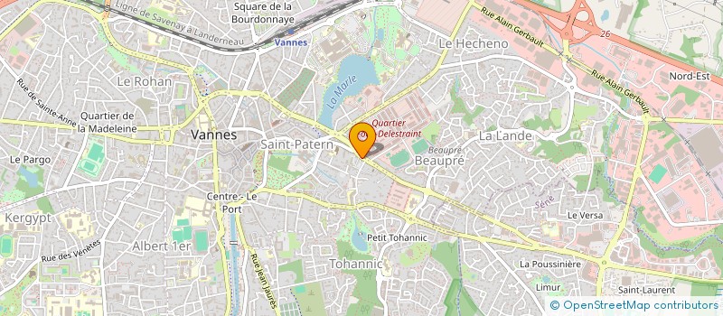 localisation de l'entreprise INDI ROUXEL FRERES ET SOEURS à VANNES