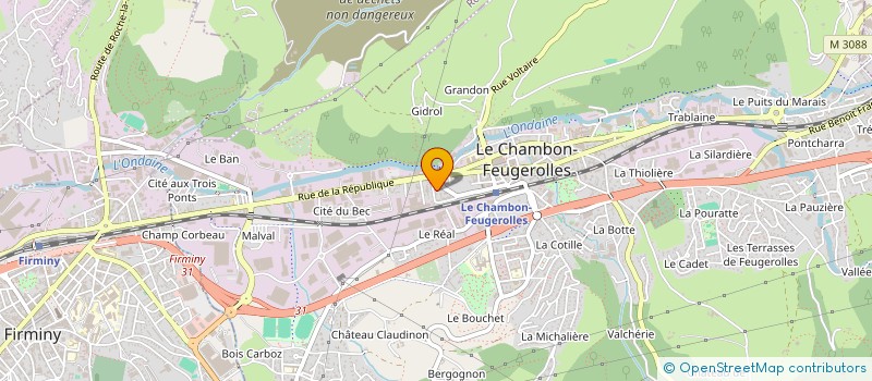 localisation de l'entreprise INDI SALARDON-STAMPH  LE CHAMBON-FEUGEROLLES