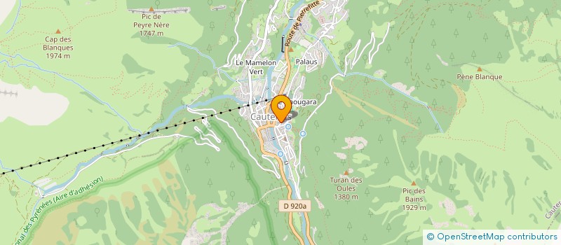 localisation de l'entreprise INDI TERREE NOGUEZ à CAUTERETS