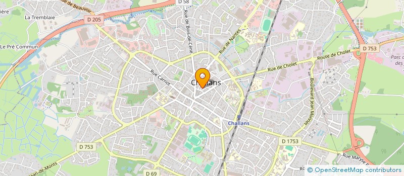 localisation de l'entreprise INDI TESSON à CHALLANS