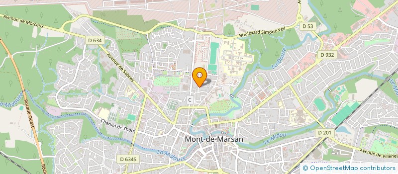 localisation de l'entreprise INDI THIBAUD G ET PM à MONT-DE-MARSAN