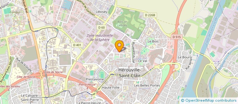 localisation de l'entreprise INDI THOMAS  HEROUVILLE-SAINT-CLAIR