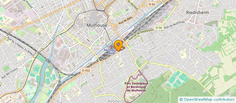localisation de l'entreprise INDI THURAT ANTHON  MULHOUSE