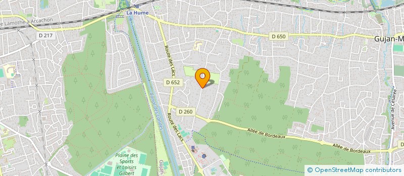 localisation de l'entreprise INDI TISSERON MARTINE à GUJAN-MESTRAS