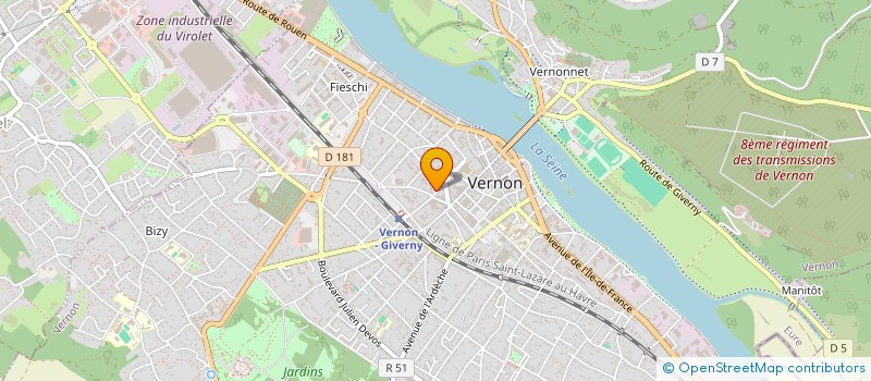 localisation de l'entreprise INDI TIXIDRE RENE - SUCCESSION DE -  VERNON