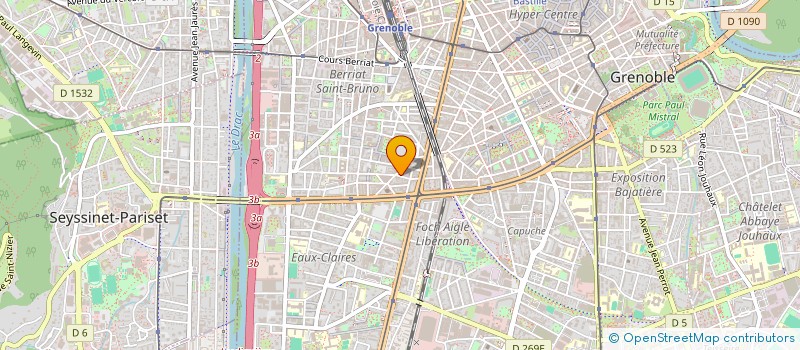 localisation de l'entreprise INDI TOUZAIN ET GUILLOT à GRENOBLE