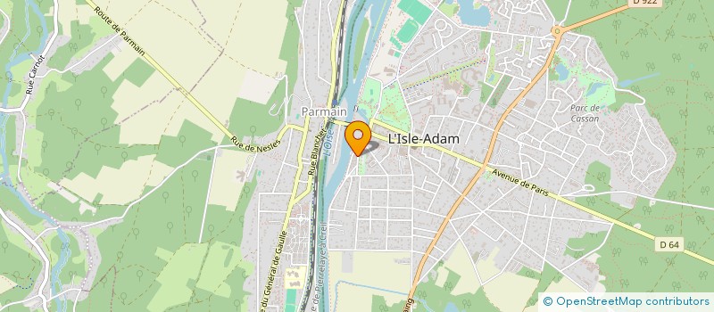 localisation de l'entreprise INDI TRAVERT à L'ISLE-ADAM