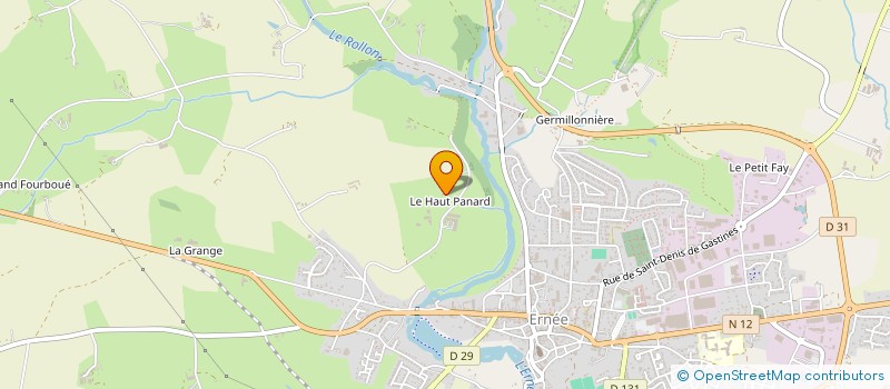 localisation de l'entreprise INDI VALLEE  ERNEE