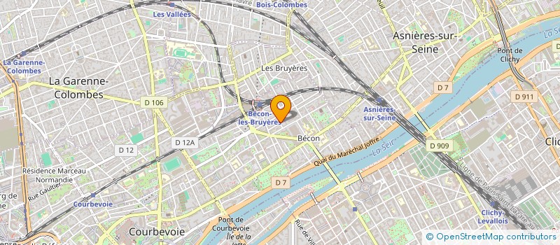 localisation de l'entreprise INDI VERAGUTH ERNEST ET BAEHNI à COURBEVOIE