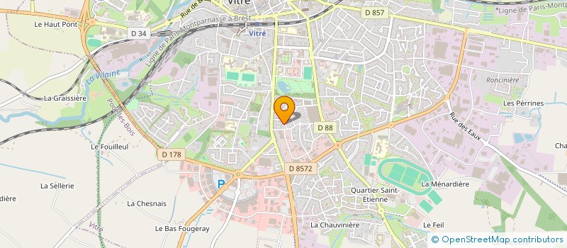 localisation de l'entreprise INDI VETTIER-ROBERT  VITRE