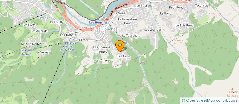 localisation de l'entreprise INDI VEZIN - DUROUX  LES HOUCHES