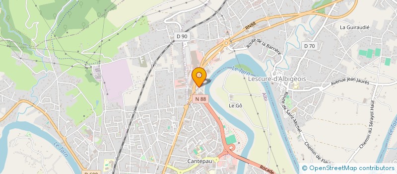 localisation de l'entreprise INDI VIDAL  LESCURE-D ALBIGEOIS