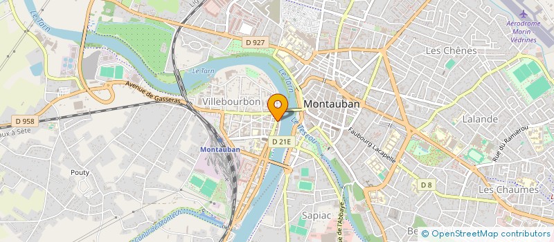 localisation de l'entreprise INDI VILLARET J SIMON D  MONTAUBAN