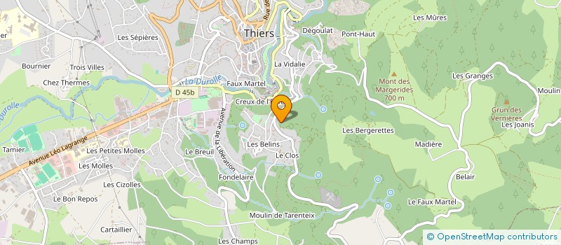 localisation de l'entreprise INDI VOISSIER  THIERS