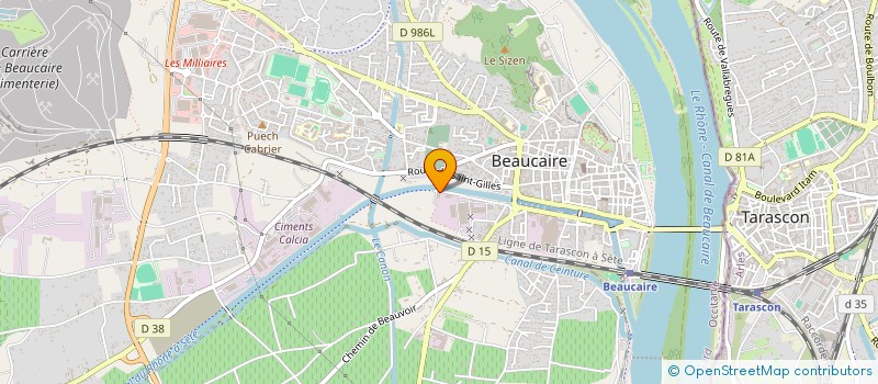 localisation de l'entreprise INDIA  BEAUCAIRE