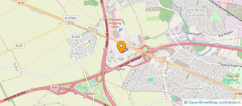 localisation de l'entreprise INDIAN MOTORCYCLE RIDERS GROUP REIMS  THILLOIS