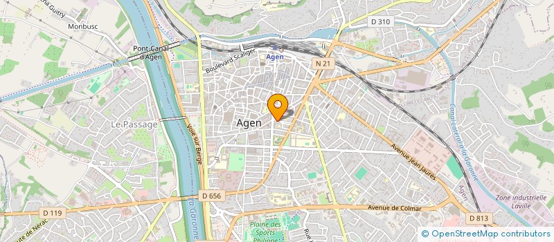 localisation de l'entreprise INDIANA  AGEN