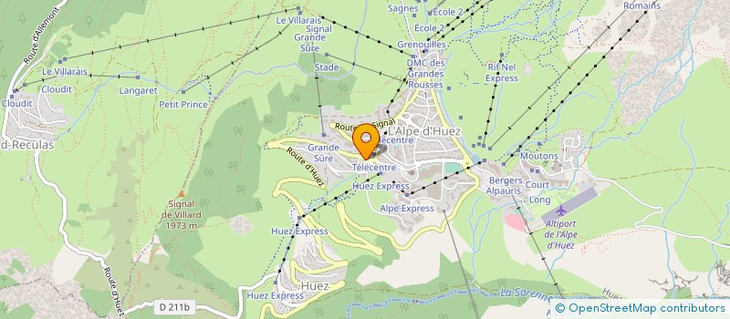 localisation de l'entreprise INDIANA  HUEZ