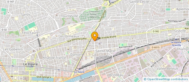 localisation de l'entreprise INDIANA à LE HAVRE