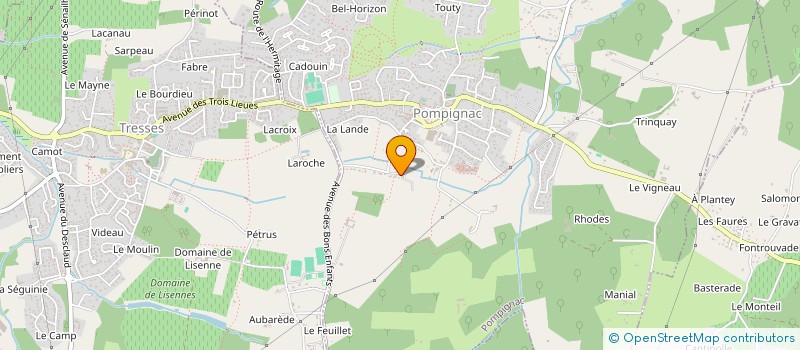 localisation de l'entreprise INDIANS IN BORDEAUX  POMPIGNAC