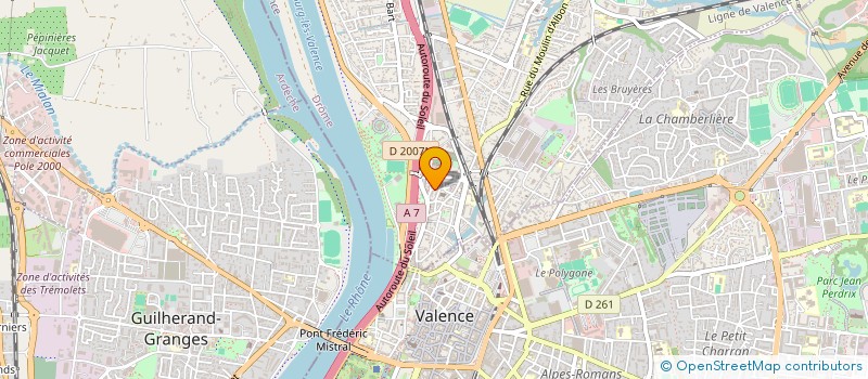 localisation de l'entreprise INDICE 2 à BOURG-LES-VALENCE